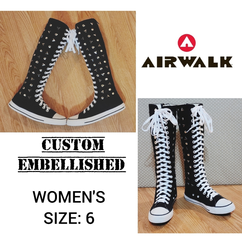 AIRWALK Custom/Embellished Knee-High Sneakers - Women's Size 6